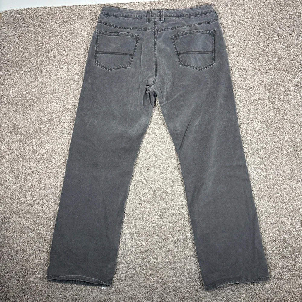 Tommy Bahama Mens Standard Fit Gray Straight Leg Stretch Pants Fits 36x30